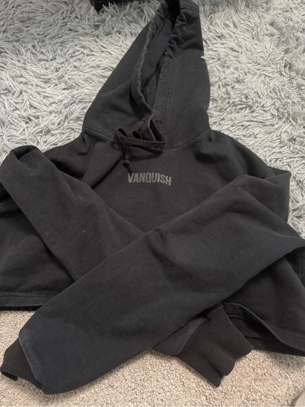 Cropped Black Hoodie